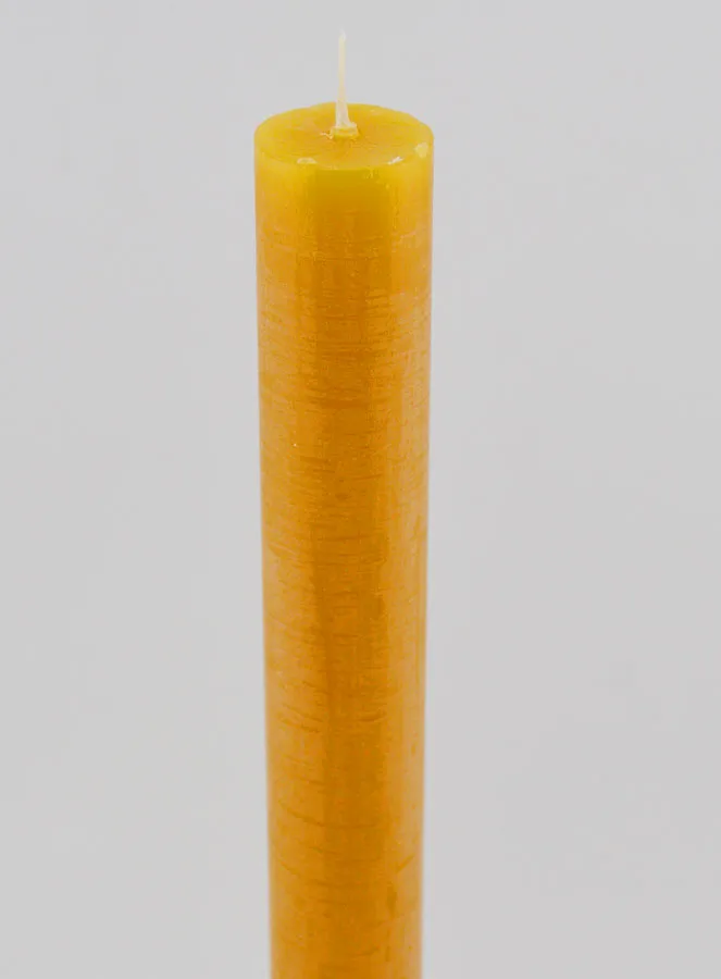 Durchgefärbte Kerze 27cm - Honig Gelb (pic 4)