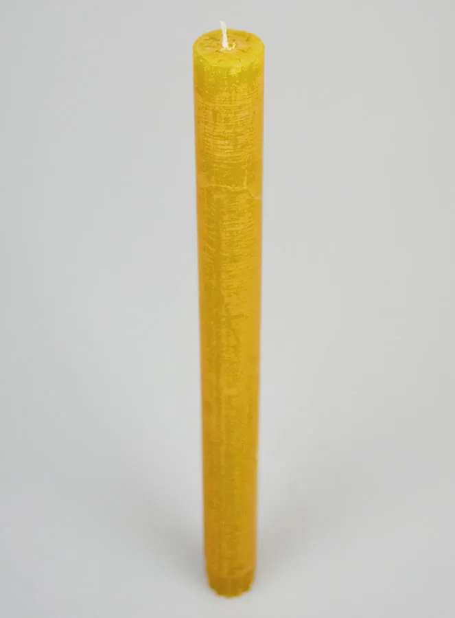Durchgefärbte Gebetskerze - Honig Gelb (pic 2)