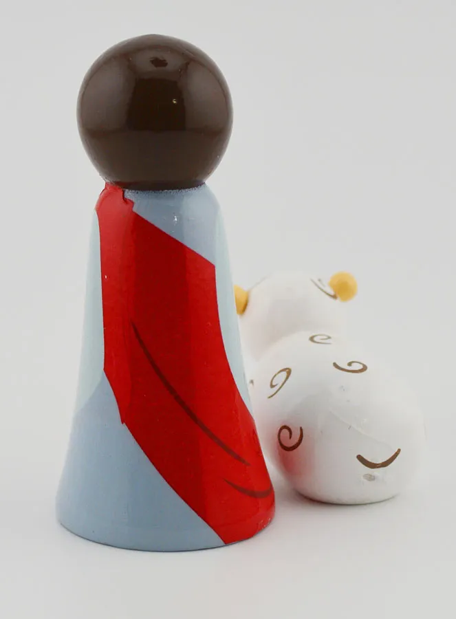 Figur Jesus Guter Hirte und Schaf (pic 4)