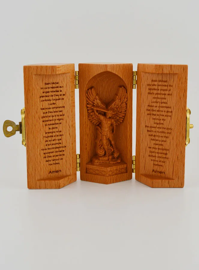 Triptychon aus Massivholz - Sankt Michael (pic 1)