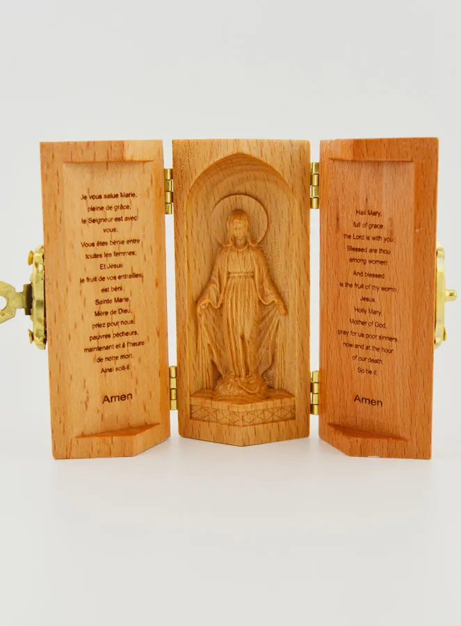 Triptychon aus Massivholz - Wundertätige Madonna (pic 1)