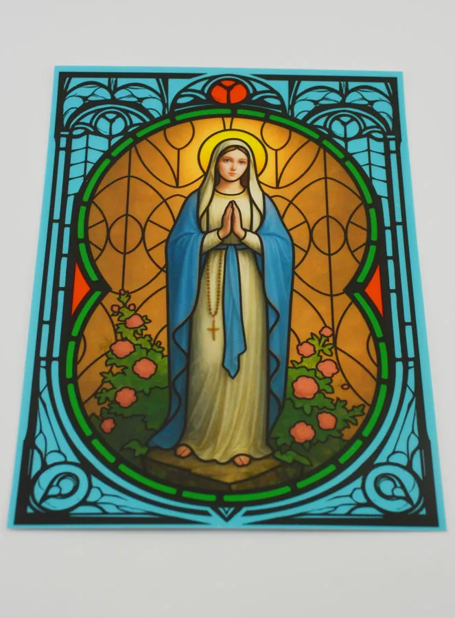 Fenster-Magnet Glasmalerei - Madonna Lourdes (pic 2)