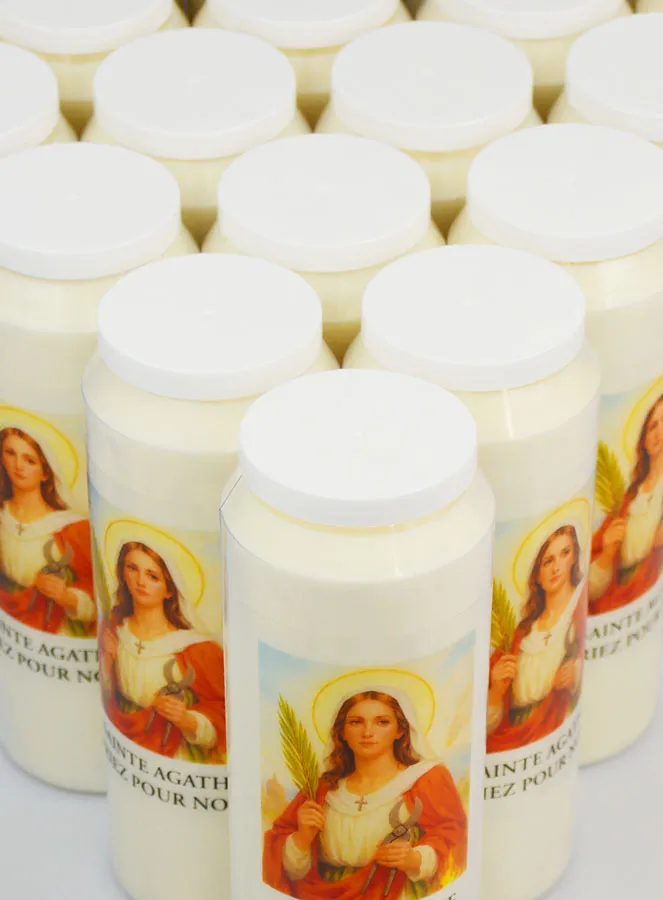 Set 20 Novenen-Kerzen zur Heiligen Agatha (pic 4)