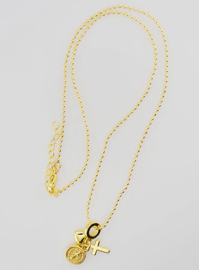 Religiöse Halskette 3 Anhänger - 40cm (pic 1)