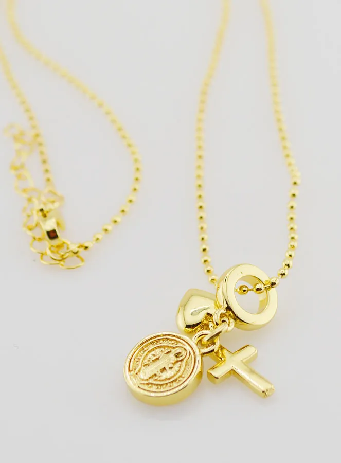Religiöse Halskette 3 Anhänger - 40cm (pic 3)