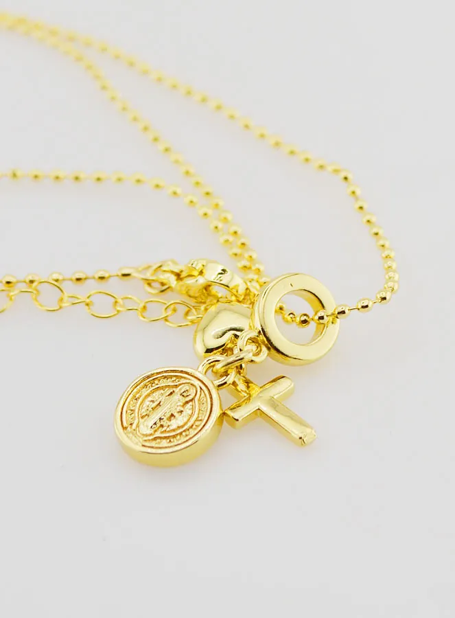 Religiöse Halskette 3 Anhänger - 40cm (pic 4)