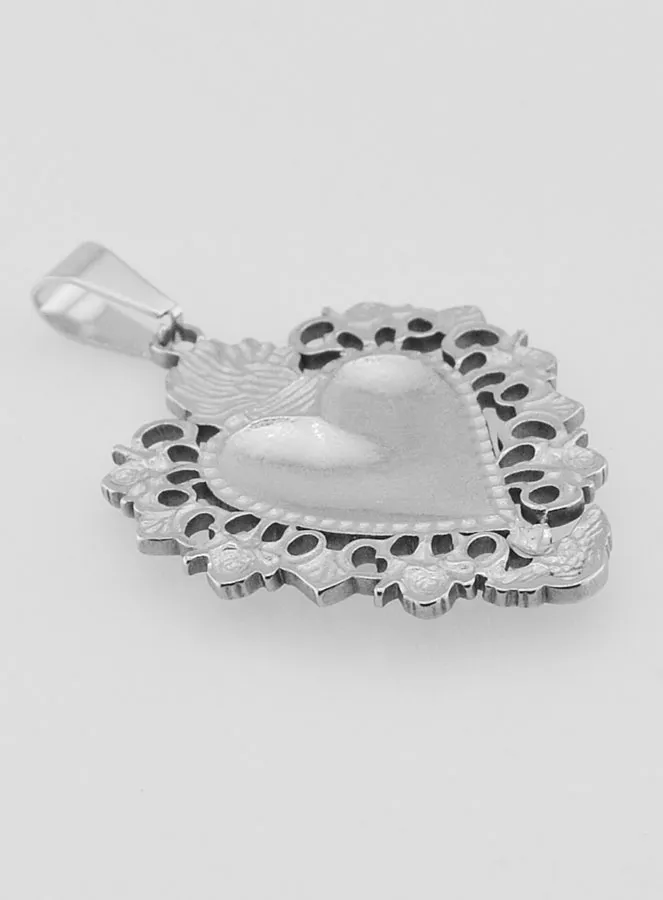 Großer Ex Voto-Anhänger aus Edelstahl - 37mm (pic 4)