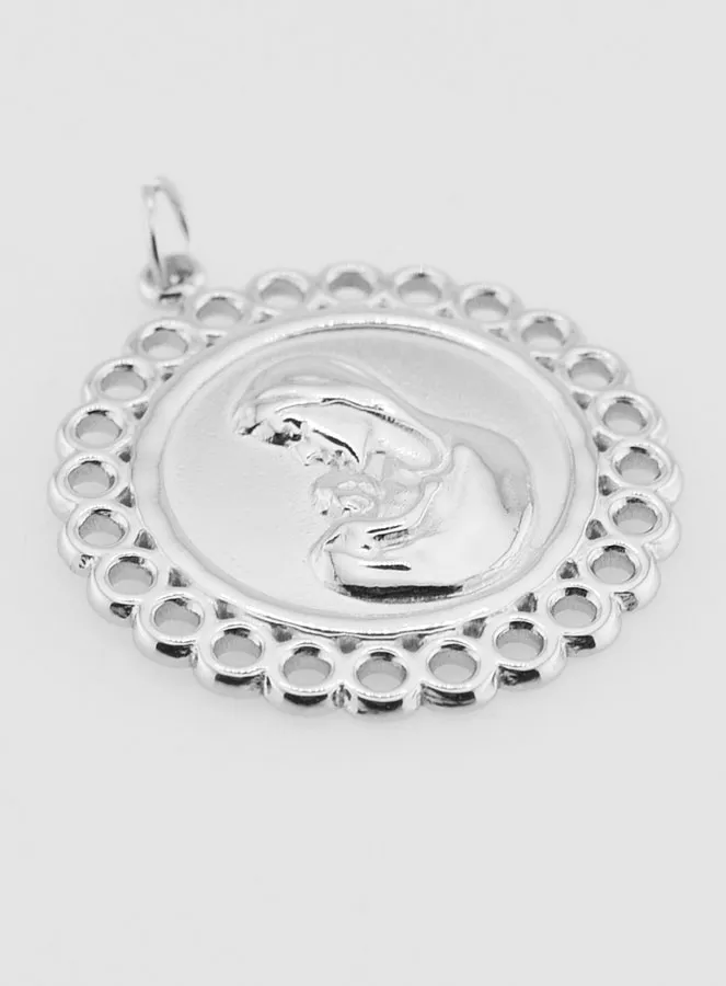 Anhänger Madonna mit Kind Edelstahl - 25mm (pic 3)