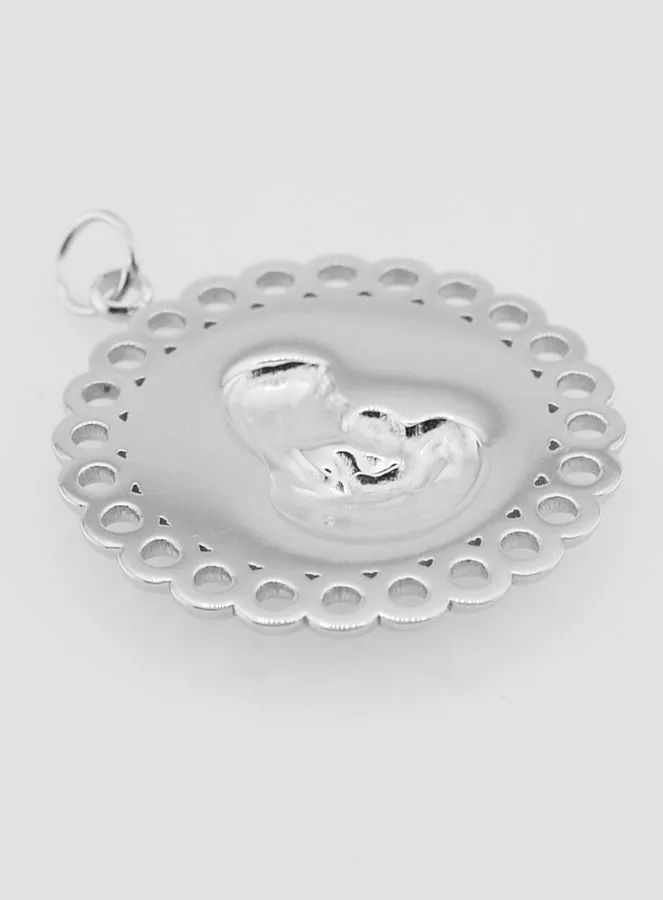 Anhänger Madonna mit Kind Edelstahl - 25mm (pic 4)