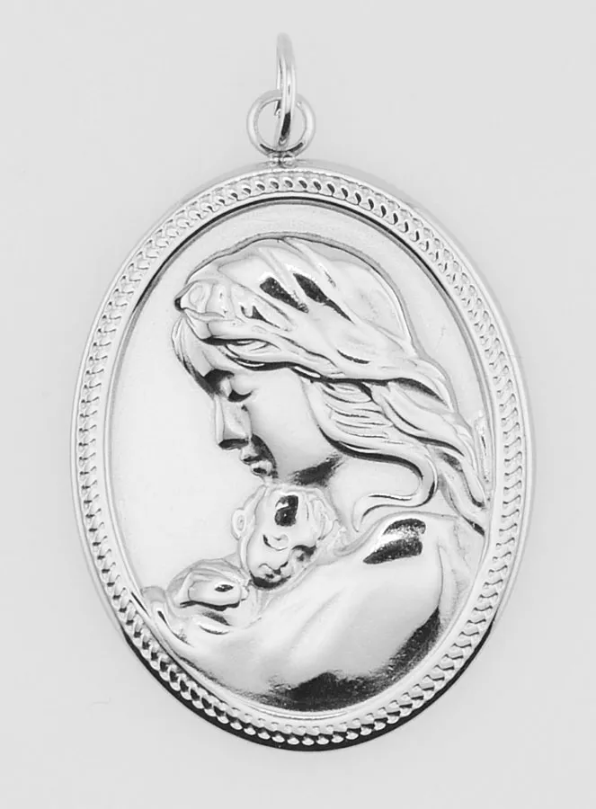 Anhänger Madonna mit Kind Oval - 25mm (pic 1)