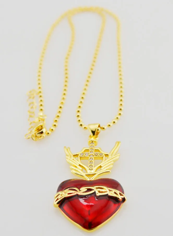 Religiöse Halskette Ex-Voto und Kreuz - 40cm (pic 3)