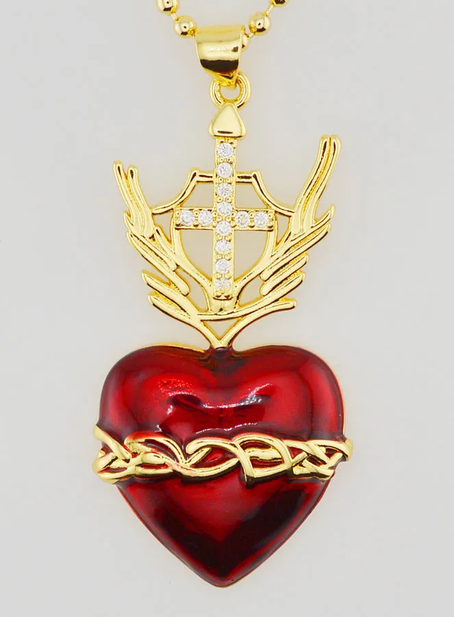 Religiöse Halskette Ex-Voto und Kreuz - 40cm (pic 4)