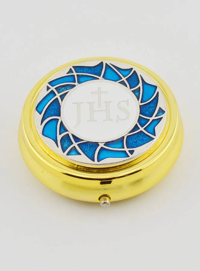 Goldfarbene Hostiendose - JHS (pic 2)