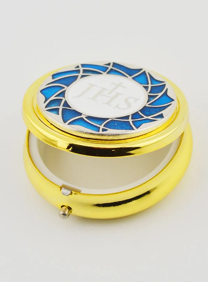 Goldfarbene Hostiendose - JHS (pic 3)