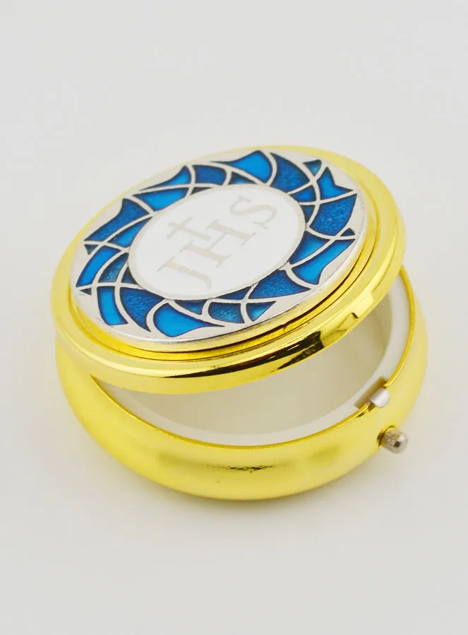 Goldfarbene Hostiendose - JHS (pic 4)