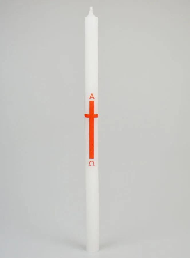 Prozessionskerze Alpha Omega 29cm - Rot (pic 1)