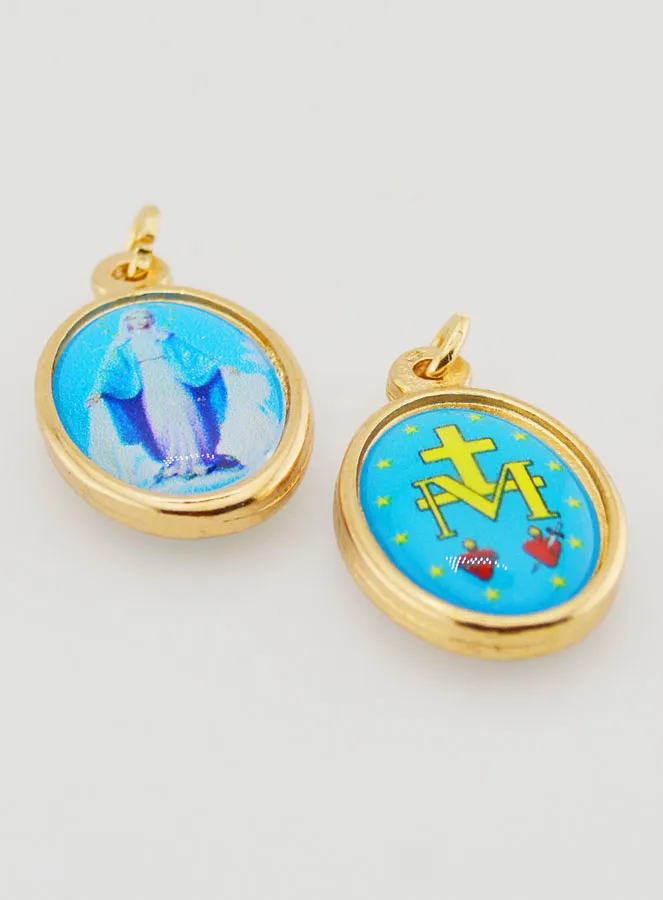 Goldfarbene Wunderbare Medaille - 25mm (pic 2)