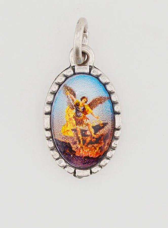 Anhänger mit Gedrehtem Rand 15mm - Heiliger Michael (pic 1)