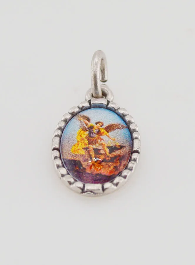 Anhänger mit Gedrehtem Rand 15mm - Heiliger Michael (pic 2)