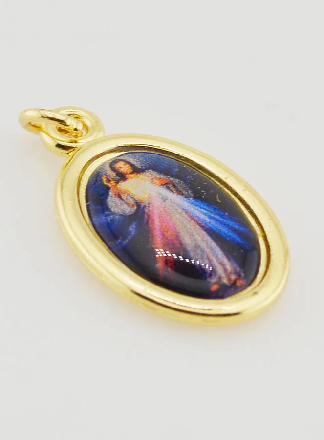 Anhänger Barmherziger Jesus Goldfarben - 25mm (pic 3)