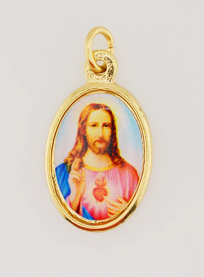 Doppelseitiger Anhänger der Heiligen Herzen - 25mm (pic 3)