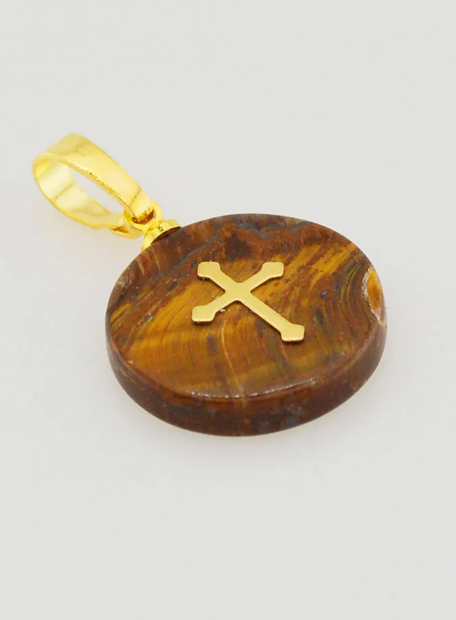 Transparenter Anhänger Mit Kreuz - Braun (pic 3)