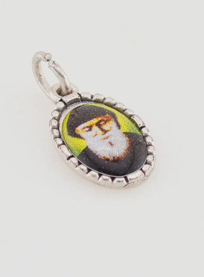 Anhänger mit Gedrehtem Rand 15mm - Heiliger Charbel (pic 3)