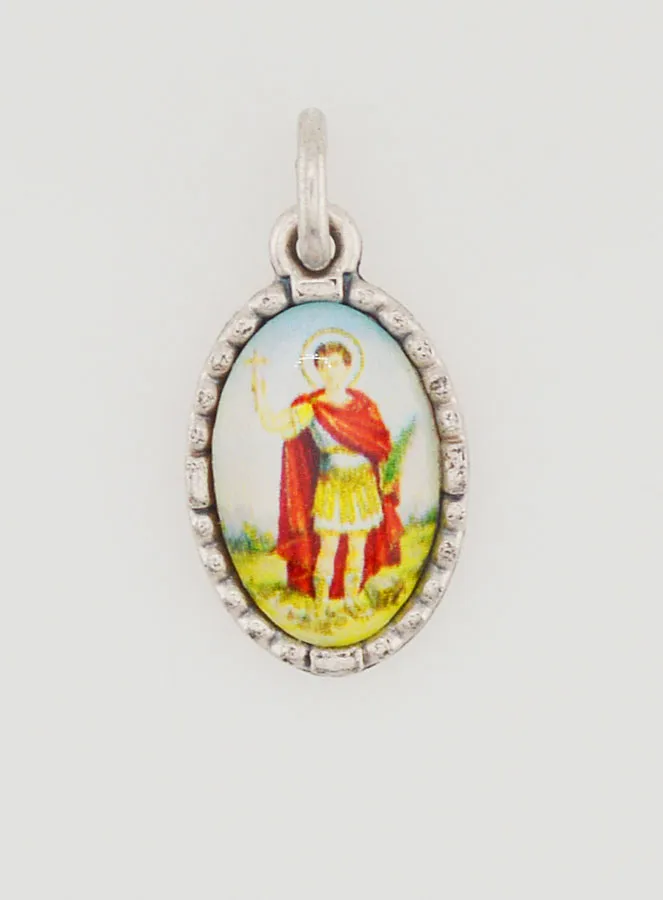 Anhänger mit Gedrehtem Rand 15mm - Heiliger Expeditus (pic 1)