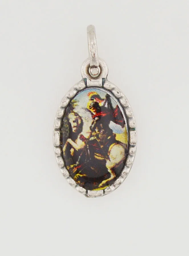 Anhänger mit Gedrehtem Rand 15mm - Heiliger Georg (pic 1)