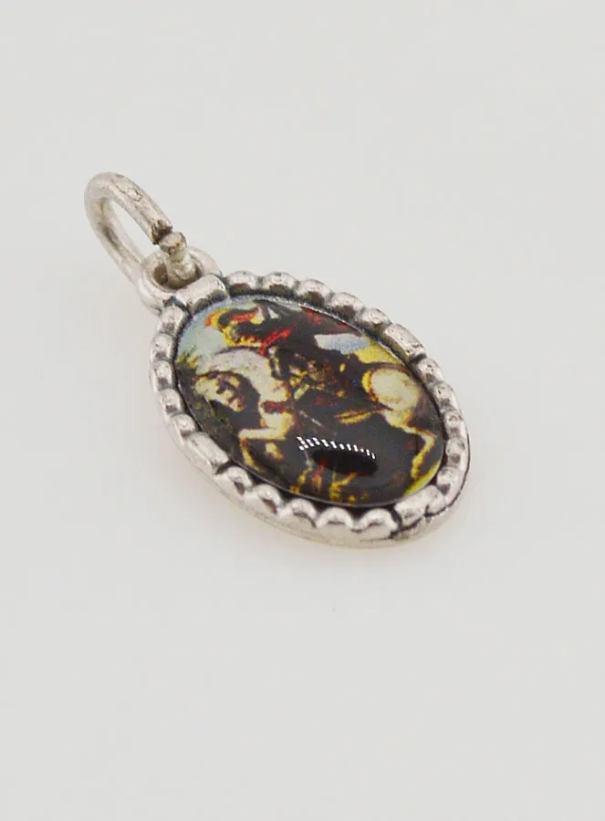 Anhänger mit Gedrehtem Rand 15mm - Heiliger Georg (pic 3)