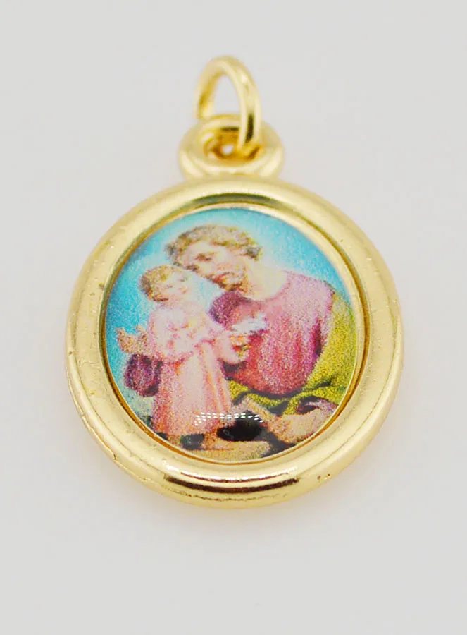 Anhänger Heiliger Joseph Goldfarben - 25mm (pic 2)