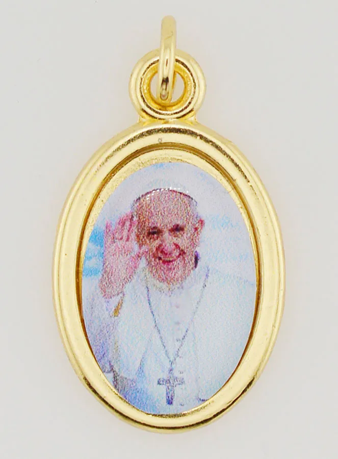 Anhänger Papst Franziskus Goldfarben - 25mm (pic 1)