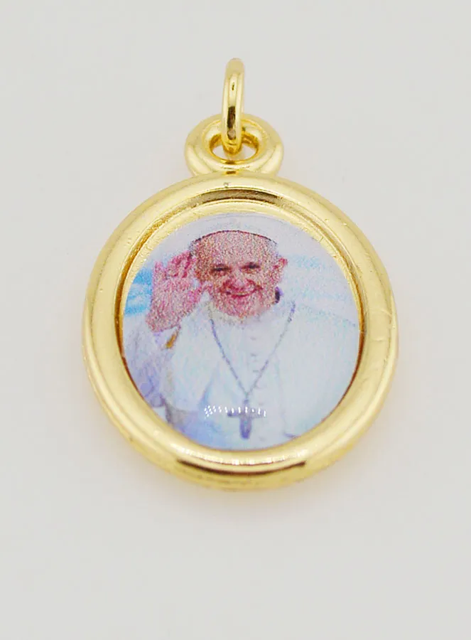 Anhänger Papst Franziskus Goldfarben - 25mm (pic 2)
