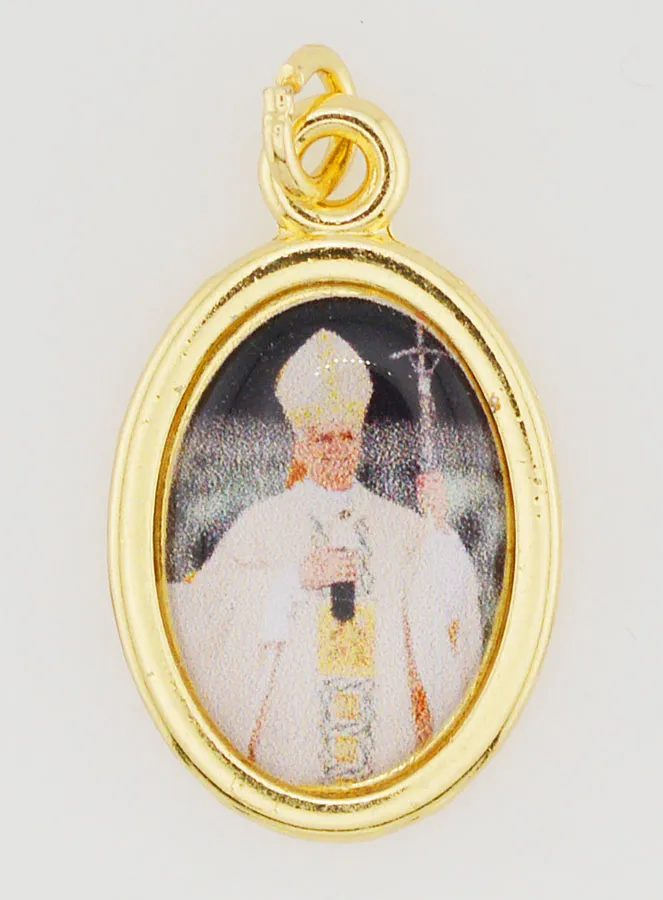 Anhänger Papst Leo XIV. Goldfarben - 25mm (pic 1)