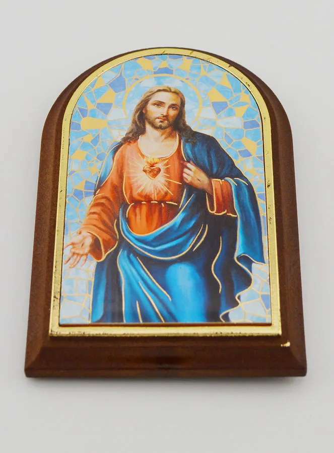 Ikone zum Aufstellen des Heiligsten Herzens Jesu - 10cm (pic 2)