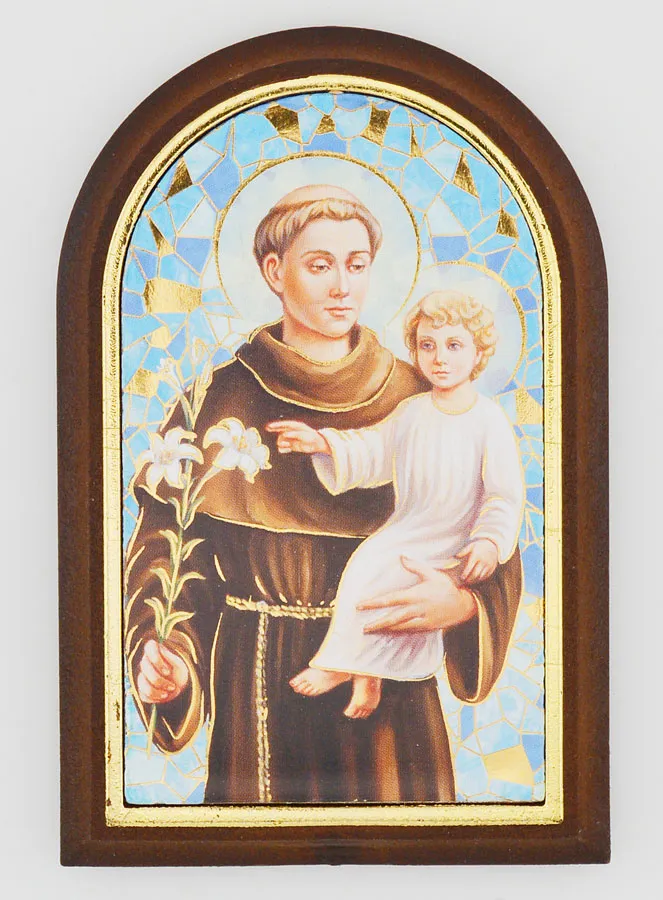 Ikone zum Aufstellen Heiliger Antonius - 10cm (pic 1)
