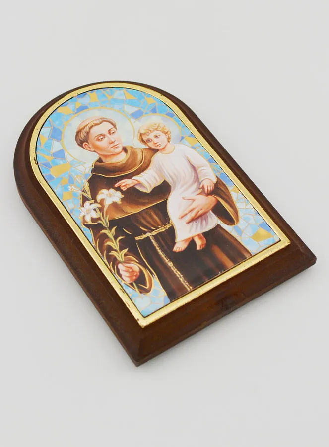 Ikone zum Aufstellen Heiliger Antonius - 10cm (pic 3)