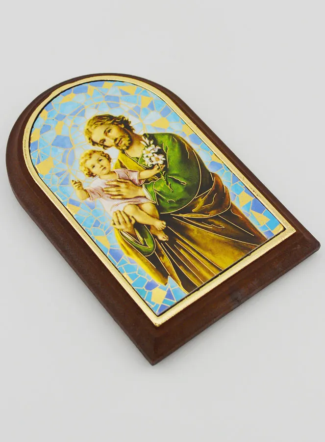 Ikone zum Aufstellen Heiliger Joseph - 10cm (pic 3)