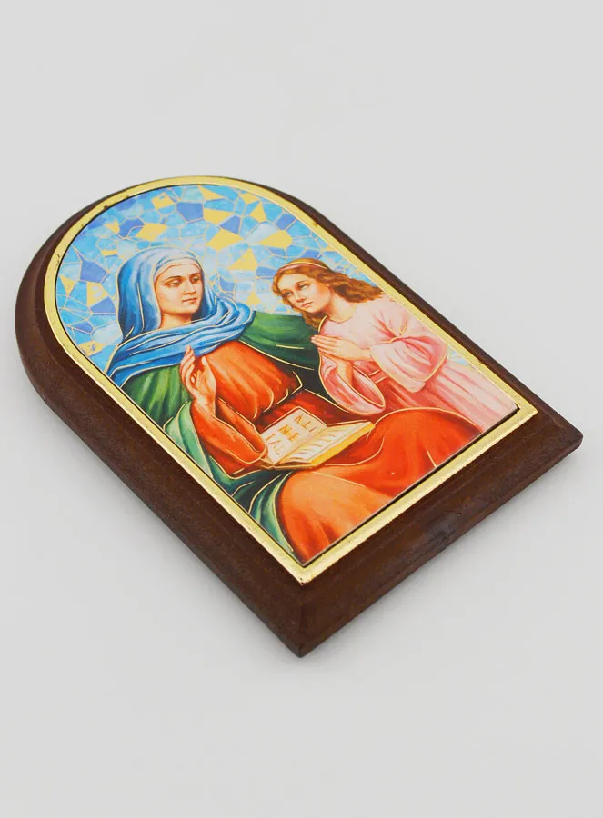 Ikone zum Aufstellen Heilige Anna - 10cm (pic 3)