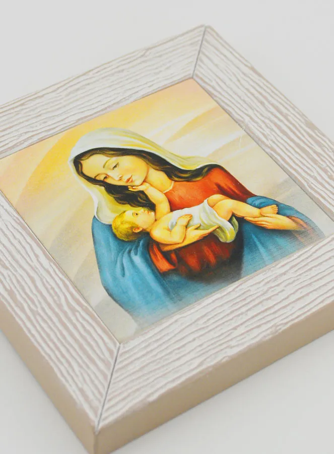 Moderner Ikonenrahmen Madonna mit Kind - 11cm (pic 3)