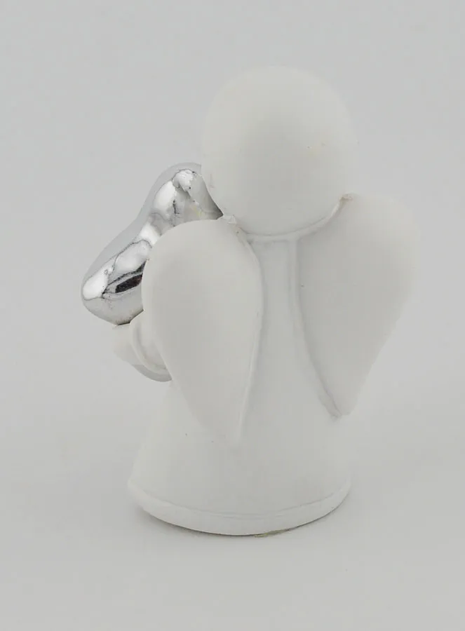 Engel mit Stern Silberfarben - 6cm (pic 4)
