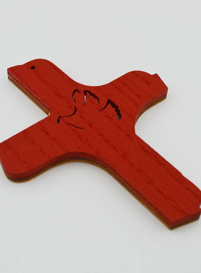 Heilig-Geist-Kreuz Holz Zweifarbig - 16cm (pic 4)