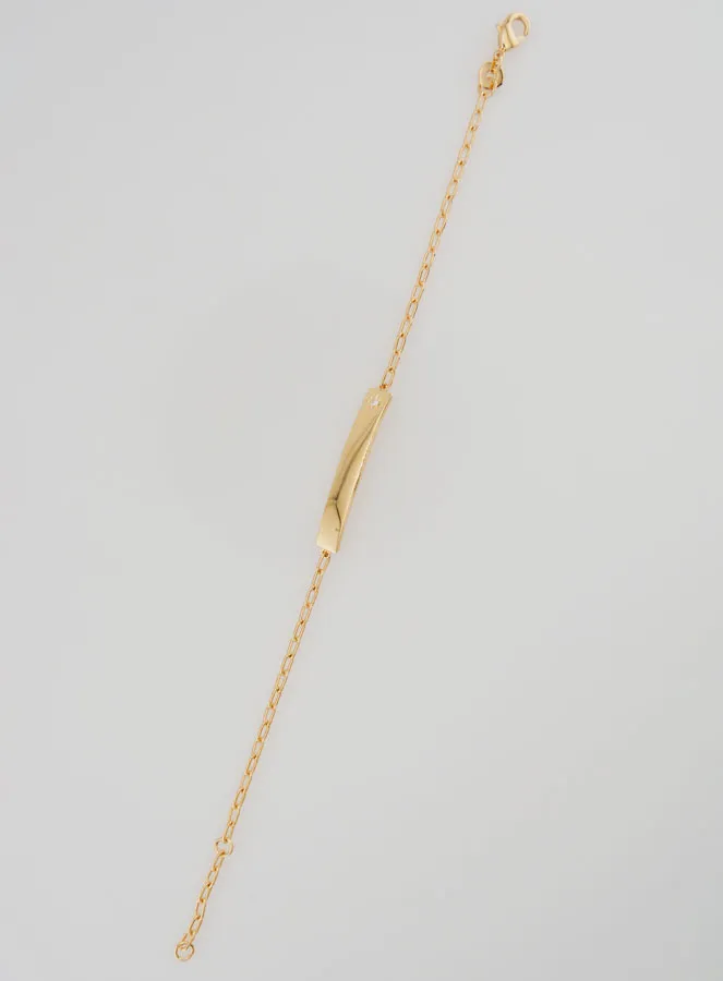 Vergoldetes Armband Taufe Kind - 15cm (pic 2)