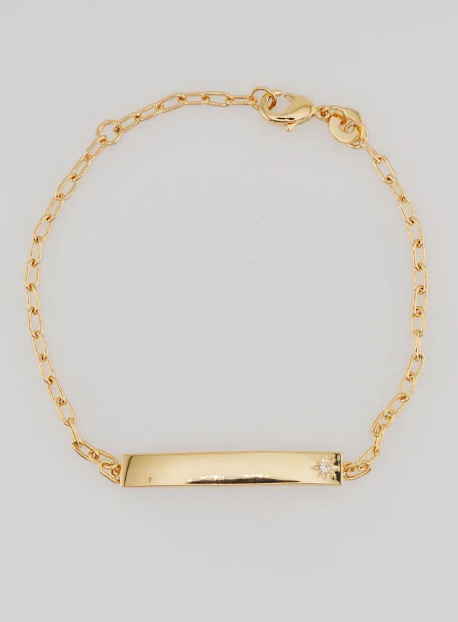 Vergoldetes Armband Taufe Kind - 15cm (pic 3)