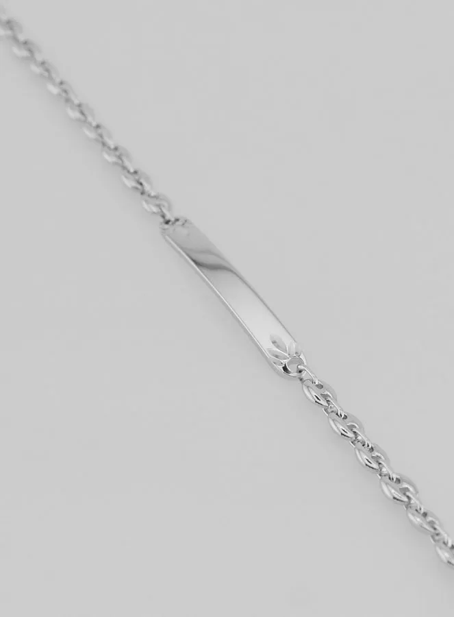 Tauf Armband aus Rhodiniertem Silber - 18cm (pic 1)