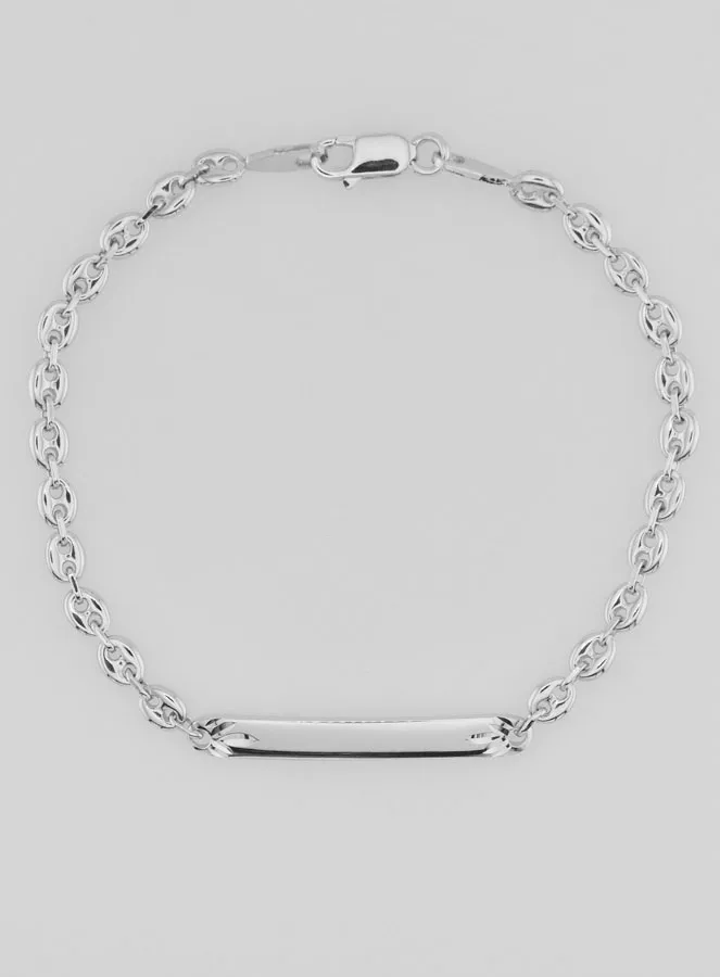 Tauf Armband aus Rhodiniertem Silber - 18cm (pic 3)