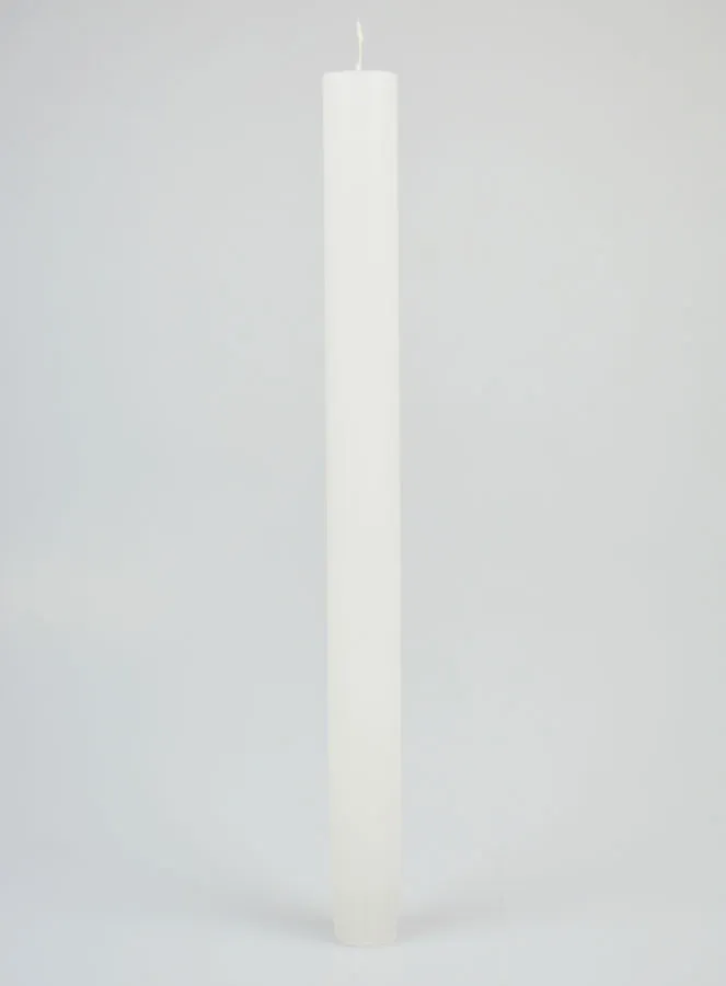Durchgefärbte Kerze 27cm - Weiß (pic 1)