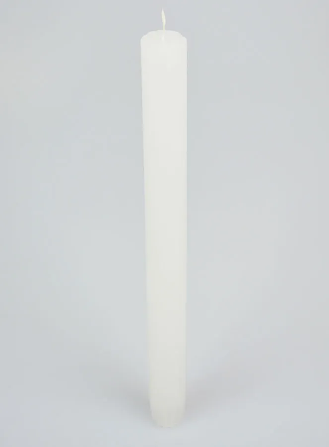 Durchgefärbte Kerze 27cm - Weiß (pic 2)