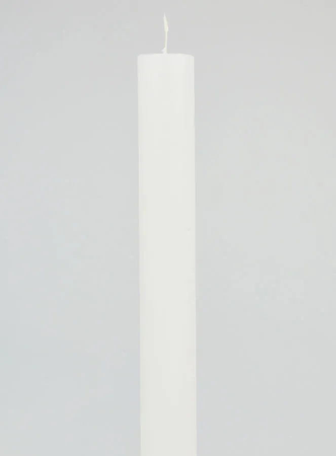 Durchgefärbte Kerze 27cm - Weiß (pic 3)