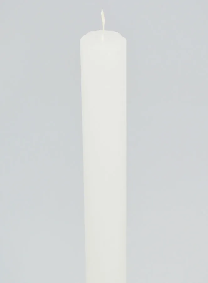 Durchgefärbte Kerze 27cm - Weiß (pic 4)